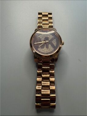 Michael Kors Rose Gold Bracelet Watch with MK Logo Dial